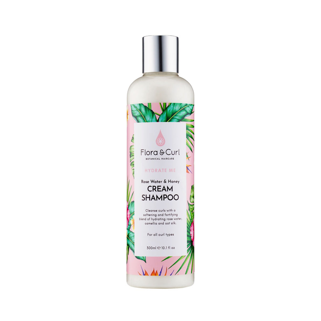 Flora & Curl Rose & Honey Cream Shampoo 300 ml (FULL-SIZE)
